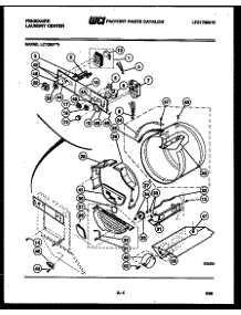 03 - Console, Control And Drum parts for Frigidaire Washer Dryer Combo LC120DW5 from AppliancePartsPros.com