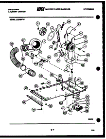 04 - Dryer Motor, Blower And Belt parts for Frigidaire Washer Dryer Combo LC248FW0 from AppliancePartsPros.com