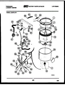 05 - Tubs, Water Valve And Lid Switch parts for Frigidaire Washer Dryer Combo LCE441LW1 from AppliancePartsPros.com