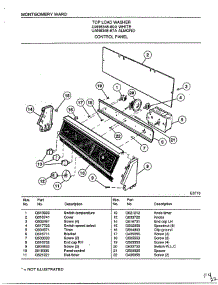 Control Panel parts for Frigidaire Washer 6348A from AppliancePartsPros.com