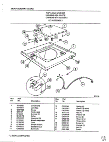Lid Assembly parts for Frigidaire Washer 6348A from AppliancePartsPros.com