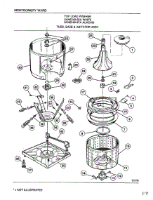 Tubs, Base And Agitator Assembly parts for Frigidaire Washer 6348A from AppliancePartsPros.com
