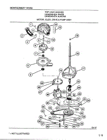 Motor, Idler, Drive And Pump Assembly parts for Frigidaire Washer 6348A from AppliancePartsPros.com
