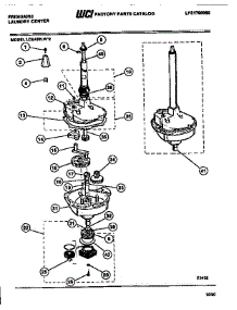 07 - Transmission parts for Frigidaire Washer Dryer Combo LCE462LL2 from AppliancePartsPros.com