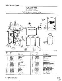 Wiring Harness And Miscellaneous parts for Frigidaire Washer 6348A from AppliancePartsPros.com