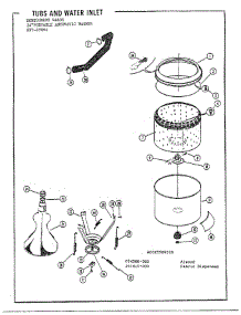 24` Portable / Tubs And Water Inlet parts for Frigidaire Washer 6506A from AppliancePartsPros.com