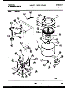 05 - Tubs, Water Valve And Lid Switch parts for Frigidaire Washer Dryer Combo LCE441AL1 from AppliancePartsPros.com