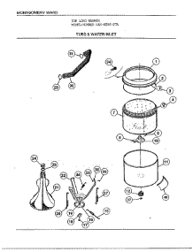 Tubs And Water Inlet parts for Frigidaire Washer 6506-87A from AppliancePartsPros.com
