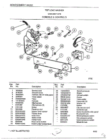 Console And Controls parts for Frigidaire Washer 6507-87E from AppliancePartsPros.com