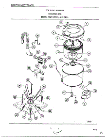 Tubs / Agitator / Air Bell parts for Frigidaire Washer 6507-87E from AppliancePartsPros.com