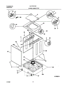 03 - Wshr Cab,Top parts for Frigidaire Washer Dryer Combo GLET1041AS1 from AppliancePartsPros.com