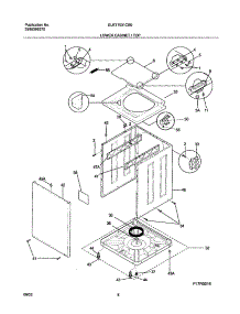 09 - Lower Cabinet / Top parts for Frigidaire Washer Dryer Combo GLET1031CS0 from AppliancePartsPros.com