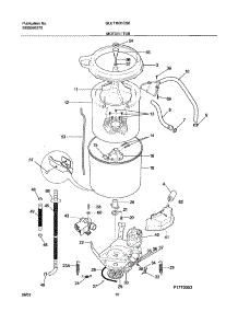 11 - Motor / Tub parts for Frigidaire Washer Dryer Combo GLET1031CS0 from AppliancePartsPros.com