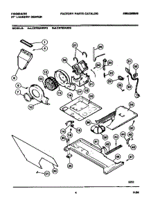 03 - Dryer - Motor, Blower, Belt parts for Frigidaire Washer Dryer Combo LCE702AWW3 from AppliancePartsPros.com