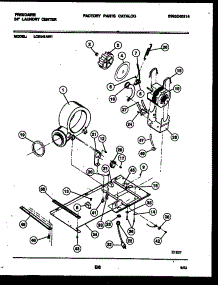 04 - Dryer Motor, Blower And Belt parts for Frigidaire Washer Dryer Combo LCE441AW1 from AppliancePartsPros.com