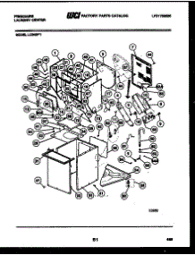 03 - Cabinet Parts And Heater parts for Frigidaire Washer Dryer Combo LC248W1 from AppliancePartsPros.com
