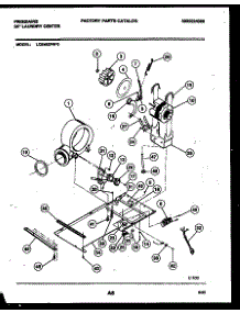 04 - Dryer Motor, Blower And Belt parts for Frigidaire Washer Dryer Combo LCE462PL0 from AppliancePartsPros.com