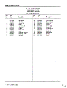 Top Panel And Lid Assembly Page 2 parts for Frigidaire Washer 6338A from AppliancePartsPros.com