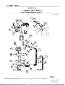 28" Washer / Pump, Water Valve, Water Inlet parts for Frigidaire Washer 6358A from AppliancePartsPros.com