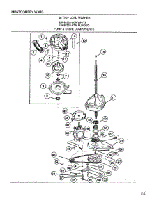 Pump And Drive Components parts for Frigidaire Washer 6338A from AppliancePartsPros.com