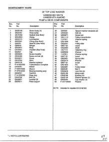 Pump And Drive Components Page 2 parts for Frigidaire Washer 6338A from AppliancePartsPros.com