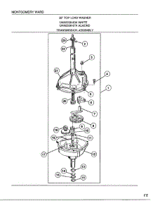 Transmission Assembly parts for Frigidaire Washer 6338A from AppliancePartsPros.com