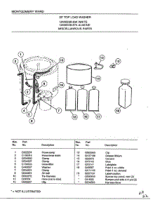 Miscellaneous parts for Frigidaire Washer 6338A from AppliancePartsPros.com