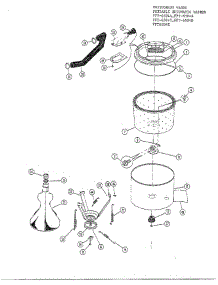 Tubs And Water Inlet parts for Frigidaire Washer 6504D from AppliancePartsPros.com
