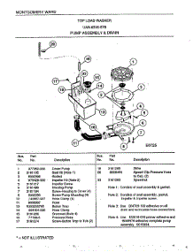 Pump Assembly And Drain parts for Frigidaire Washer 6506B from AppliancePartsPros.com
