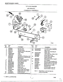 Console And Controls parts for Frigidaire Washer 6506-87D from AppliancePartsPros.com