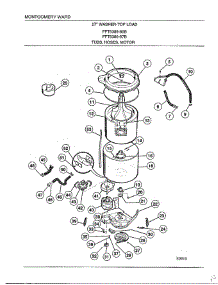 Tubs / Hoses / Motor parts for Frigidaire Washer 6389-87B from AppliancePartsPros.com