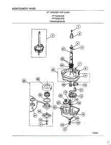 Transmission parts for Frigidaire Washer 6389-87B from AppliancePartsPros.com