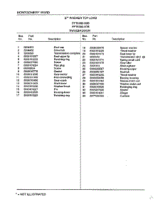 Transmission Page 2 parts for Frigidaire Washer 6389-87B from AppliancePartsPros.com