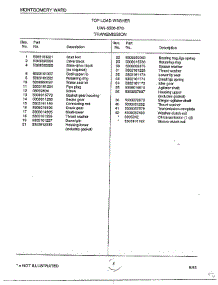Transmission Page 2 parts for Frigidaire Washer 6506-87D from AppliancePartsPros.com