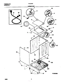 02 - Cabinet / Top parts for Frigidaire Washer F21C235CS2 from AppliancePartsPros.com