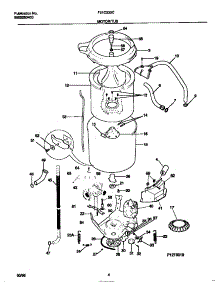 03 - Motor / Tub parts for Frigidaire Washer F21C235CS2 from AppliancePartsPros.com