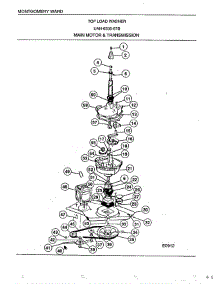 Main Motor And Transmission parts for Frigidaire Washer 6506B from AppliancePartsPros.com