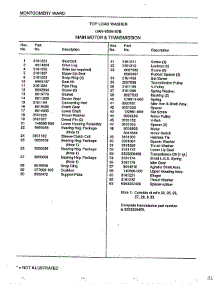Main Motor And Transmission Page 2 parts for Frigidaire Washer 6506B from AppliancePartsPros.com