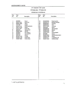 Console And Controls Page 2 parts for Frigidaire Washer 6589-80B from AppliancePartsPros.com