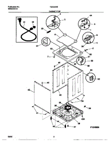 02 - Cabinet / Top parts for Frigidaire Washer F22C233ES0 from AppliancePartsPros.com