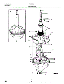 04 - Transmission parts for Frigidaire Washer F22C233ES0 from AppliancePartsPros.com