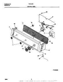05 - Control Panel parts for Frigidaire Washer F22C445ES0 from AppliancePartsPros.com