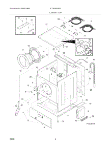 05 - Cabinet / Top parts for Frigidaire Washer FCCW3000FS2 from AppliancePartsPros.com