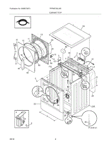 05 - Cabinet / Top parts for Frigidaire Washer FRFW3700LW0 from AppliancePartsPros.com