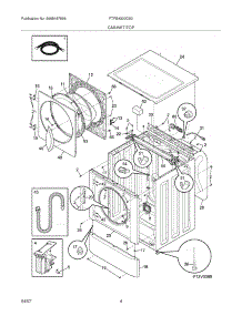 05 - Cabinet / Top parts for Frigidaire Washer FTFB4000GS0 from AppliancePartsPros.com