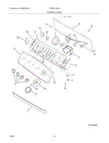 09 - Control / Panel parts for Frigidaire Washer FTW3014KW0 from AppliancePartsPros.com