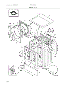 05 - Cabinet / Top parts for Frigidaire Washer FTFB4000GS1 from AppliancePartsPros.com