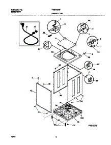 02 - P12v0019 Wshr Cab,Top parts for Frigidaire Washer FWS445RFS1 from AppliancePartsPros.com