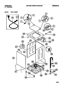 02 - Cabinet, Top Panel, Base parts for Frigidaire Washer FWL111RBW1 from AppliancePartsPros.com