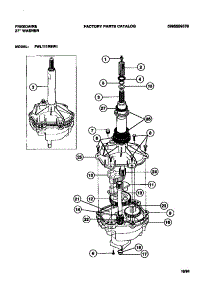 04 - Transmission parts for Frigidaire Washer FWL111RBW1 from AppliancePartsPros.com